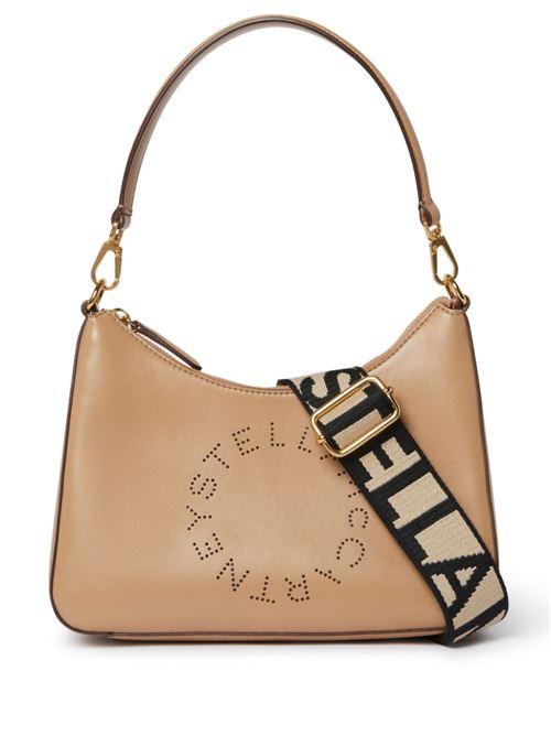 Beige smoothing finish perforated logo bag Stella Mc Cartney | 7B0062W85422600